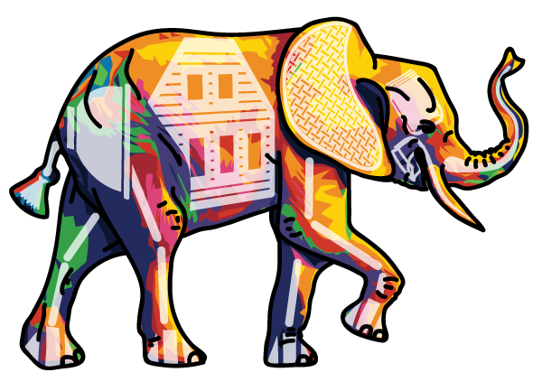 abstract elephant logo